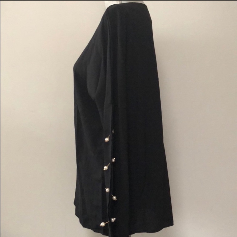 Another story split pearl embellished sleeve top - Picture 3 of 7